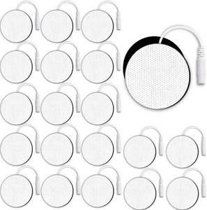 10 Packs BRAND NEW Zynex Medical Electrodes Round Pads 2", With 2, 9V Batteries. - Picture 1 of 8