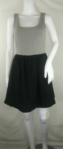 Bebop dress medium M grey black sleeveless stretch above knee cut out back EUC - Picture 1 of 12