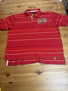 Vintage Coogi Red Polo With Colorful Lines Men’s Size 3XL - Picture 1 of 15