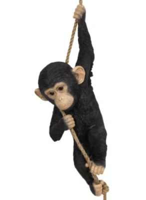 80CM REALISTIC HANGING CHIMPANZEE MONKEY STATUE FIGURINE HOME  GARDEN ORNAMENT  - image 1 of 4