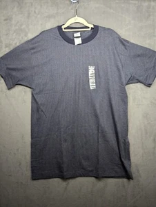 Camisa deportiva vintage de teca para hombre XL azul marino a rayas hecha en EE. UU. patinadora nueva con etiquetas - Imagen 1 de 7
