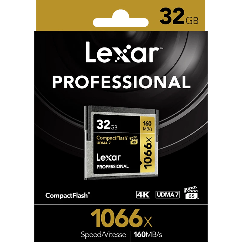 Lexar 32GB 64GB 128GB 256GB 1066x 160MB/s CF Compact Flash Memory Card UDMA7 - Image 1 of 1
