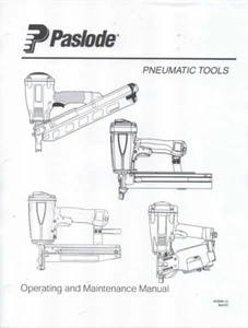 Owners Operating & Maintenance Manual Guide Paslode Pneumatic Tools PowerMaster - Picture 1 of 1