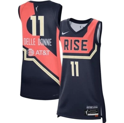 WNBA 44/M Washington Mystics Elena Delle Donne Women's Nike Rebel Edition Jersey - Image 1 of 4