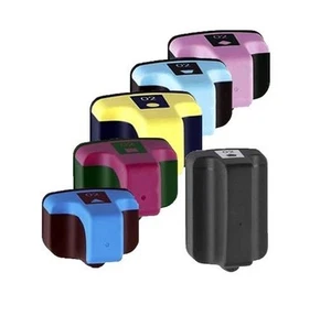 6PK New Hi-Yield 1 BK & 5 Color Ink For HP 02 PhotoSmart C6150 C6180 C6183 C6185 - Picture 1 of 1