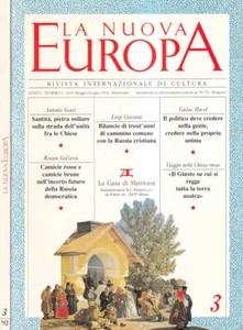 La Nuova Europa, numero 3, anno 1, 1992. Rivista internazionale di cultura. AA.V - Foto 1 di 1