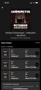 Herbert Grönemeyer - Tickets für Mittendrin akustisch am 07.09.2025 - Bild 1 von 1