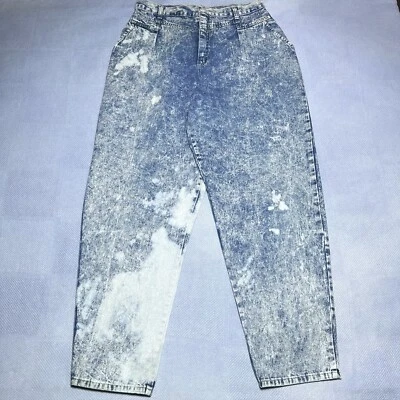 Vintage 1980s Cherokee Acid Wash Denim Mom Jeans High Rise Women’s Sz 14 (30x29) - Image 1 of 4