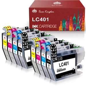 Repuesto de cartucho de tinta 8 piezas para Brother LC401 MFC-J1010DW MFC-J1170DW - Imagen 1 de 6