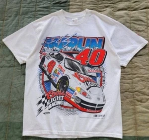 Vintage 90s Sterling Marlin! NASCAR Racing T-shirt - Picture 1 of 3
