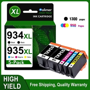Replacement HP 934XL 935XL Ink Cartridge Set for Officejet Pro 6230 6830 6812 - Picture 1 of 8