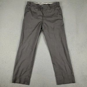 Pantaloni Canali Uomo 32x30,5 Grigio Abito Pantaloni Piatto Anteriore Pantaloni Chino* - Foto 1 di 13
