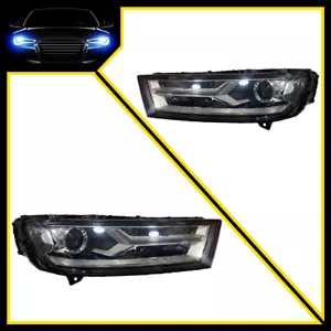 Left and Right Xenon Headlights For 2016-2020 Audi Q7 OEM 4M0941043C 4M0941044C - Picture 1 of 13