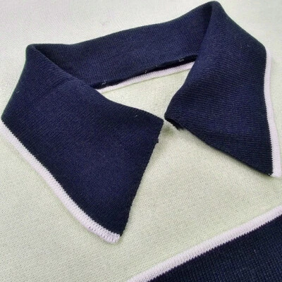 Conjunto de cuello y puños en forma de costilla de punto puntiagudo para prendas o ropa de renovación Foto 1 de 2