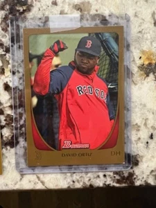 2011 BOWMAN MLB BASEBALL GOLD INSERT CARD BOSTON RED SOX DAVID ORTIZ #119 - Picture 1 of 1