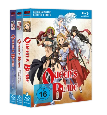 Queen's Blade Komplett-Bundle (Staffel 1+2, Rebellion + OVA) Blu-ray