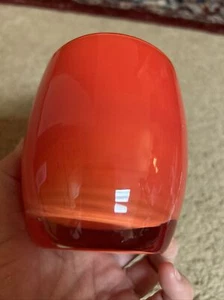 SEATTLE SUNSET Glassybaby Rich Orange Reds Gift Box Circle Candle Stickered - Picture 1 of 14