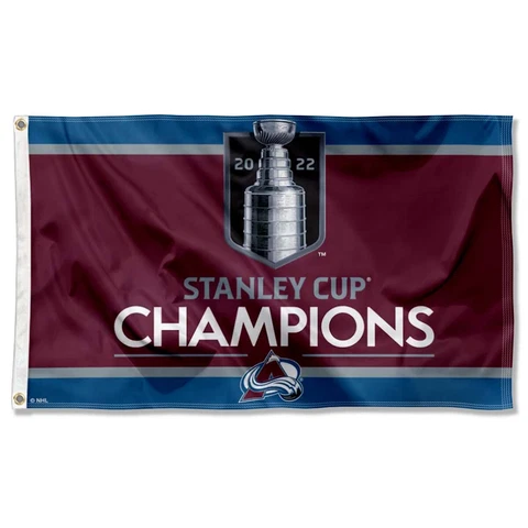 Colorado Avalanche 2022 Stanley Cup Hockey Champions Large Outdoor Flag Cover