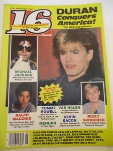 Duran Duran, Rick Springfield - 16 Magazine 1984 - Picture 1 of 1