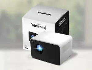 Qinux Vidimini Portable Projector Max 200 1920*1080p Android Ultra HD Blu-ray Br - Picture 1 of 15