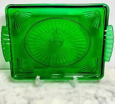 Vintage Avon  1980's Emerald Green Vanity/Serving Tray 11”x8”