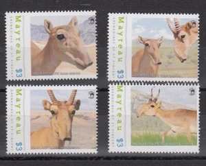 TIMBRE STAMP 4 ILE MAYREAU Y&T# ANTILOPE GAZELLE NEUF**/MNH-MINT 2010 ~E71 - Imagen 1 de 1