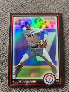 2010 Bowman Chrome Refractors #31 Elvis Andrus Texas Rangers 
