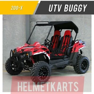200cc GY6 Petrol powered Kids Adults Off Road Race Buggy Go Kart Can-Am RED - Picture 1 of 12