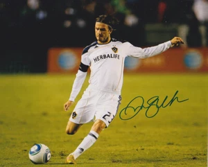 DAVID BECKHAM SIGNED 8X10 PHOTO AUTOGRAPH LOS ANGELES GALAXY - Picture 1 of 1