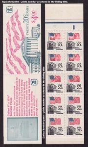 1983 Flag - Supreme Court Sc BK140A 20c MINT BOOKLET plate number 3 Hi-Brite - Picture 1 of 1