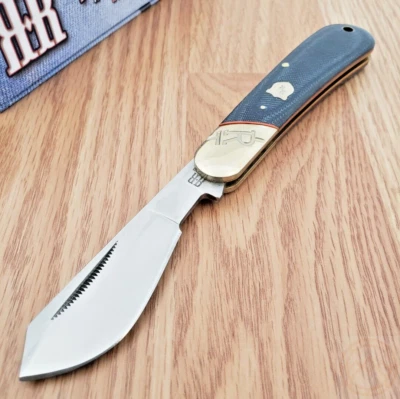 Rough Ryder Cotton Sampler Folding Knife Stainless Steel Blade Micarta Handle - Image 1 of 4