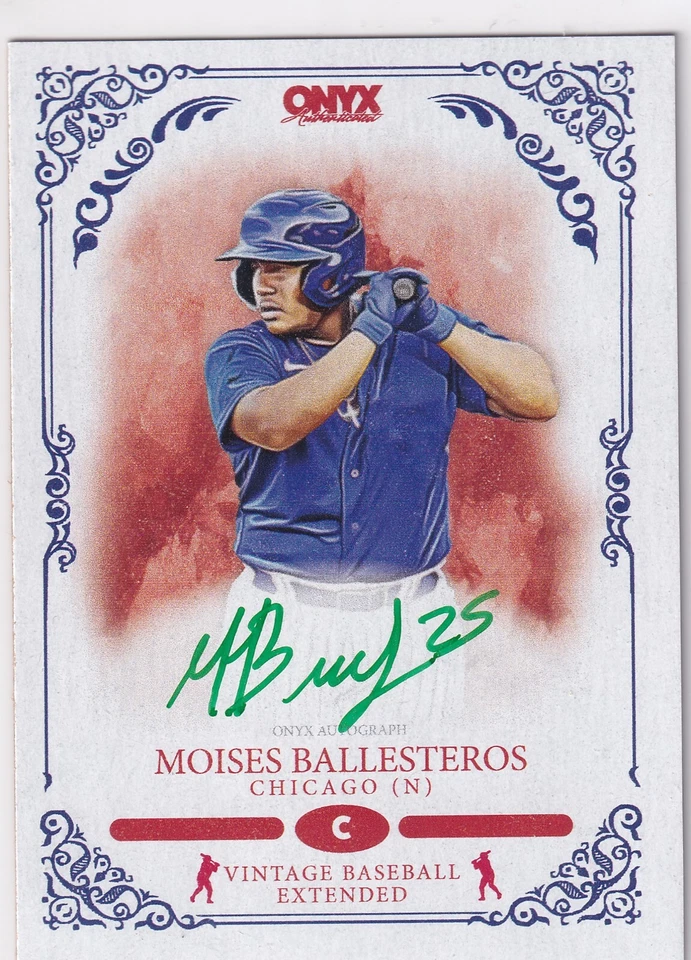 Moises Ballesteros - /50 Green Ink ((AUTO)) - 2022 Onyx - Image 1 of 2