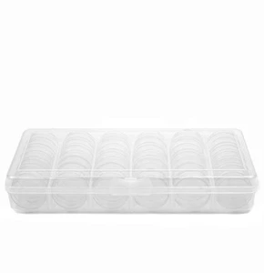 Storage Box Divider Tray 42 Round Individual Clear Containers Multi-functional O - Picture 1 of 4