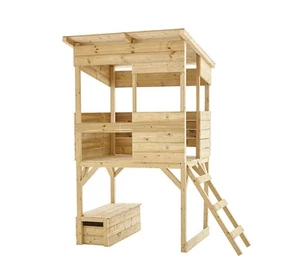 Spielhaus Holzspielhaus Kinderspielhaus Stelzenhaus Natur Westmann 114x167x205cm - Bild 1 von 7