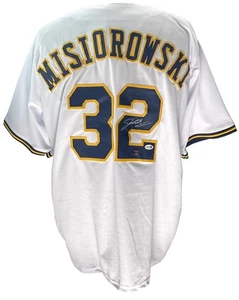 Jacob Misiorowski Brewers Signed/Autographed Custom Baseball Jersey JSA 201093 - Picture 1 of 4