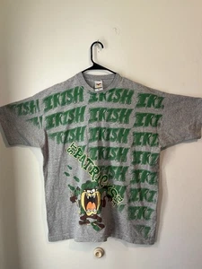 Camiseta De Colección Años 90 Taz Día de San Patricio Puntada Única Looney Tunes Hombres XL AOP - Imagen 1 de 7