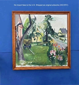 Annette Houth (1888) Pionierin Künstlerin – expressionistisches Ölgemälde – Echtheitszertifikat - Bild 1 von 6