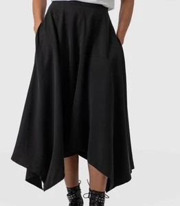 Saint + Sofia Noho Asymmetrical Skirt Black Women’s Size 16 - Picture 1 of 7