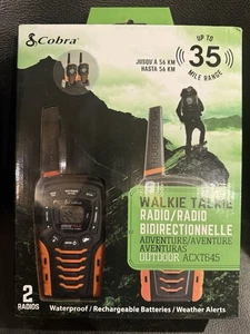 Cobra Electronics Walkie Talkie Outdoor Radio ACXT645 Waterproof 2 Radios - Picture 1 of 2
