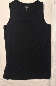 ulla popken sleeveless shirt square neck black tunic 16/18 - Picture 1 of 4