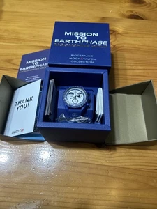 Omega X Swatch Mission To Earthphase Moonshine Gold Snoopy/Pop Corn - Foto 1 di 4