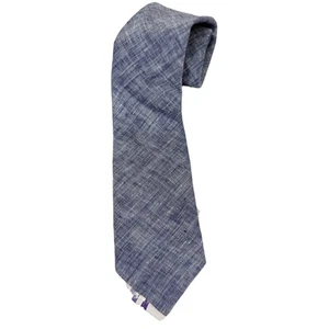 Todd Snyder New York Neck Tie 100% Linen Blue Made In USA Designer - Picture 1 of 4