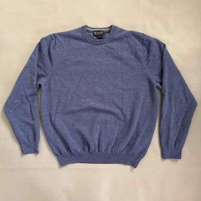 Vintage Brooks Brothers Italian Wool Pullover Sweater Men's Size Large Blue - Image 1 of 4