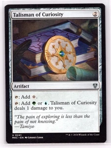 Magic the Gathering Talisman of Curiosity U Commander: Murders at Karlov Manor - Picture 1 of 2