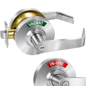 Indicador de privacidad cerradura de puerta en uso o vacía, manija de puerta de baño ocupada, C... - Imagen 1 de 8