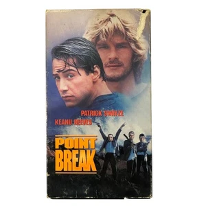 Point Break VHS Movie 1991 Action Film Patrick Swayze Keanu Reeves Used - Bild 1 von 9
