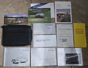 12pc Set Genuine OEM 1996 Mercedes-Benz r129 SL 320 500 600 Owners Manual w Case - Picture 1 of 16