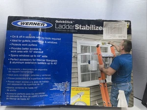 New Werner QuickClick Ladder Stabilizer AC78 Up To 44" Wide - Bild 1 von 5