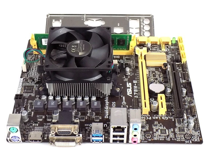 Mainboard CPU RAM Bundle: Asus A78M-E + AMD A8-Series A8-6600K + 8GB DDR3 - Bild 1 von 1