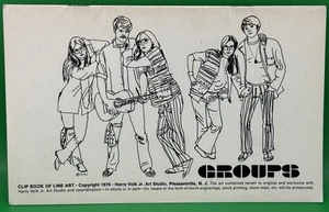 Harry Volk Clipbook of Line Art GROUPS #526 1970 - Bild 1 von 22